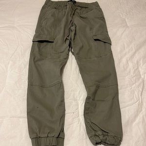 Army green but a little bit lighter cargo pants